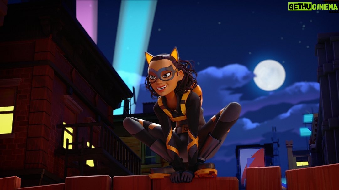 Gina Rodriguez Instagram - THIS IS AWESOME! I got the incredible honor of playing Catwomanđ Catwoman will make her first appearance in âBatwheelsâ in the episode titled, âRev and Let Revâ premieres Monday, Nov. 21 at 10:00 a.m. on Cartoon Networkâs @Cartoonito block and stream next day on the Cartoonito hub on HBO Max. #Batwheels @hbomax