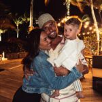 Stéphanie Durant Instagram - Family portait 💚 Nous 3 sinon rien ✨