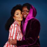 Danai Gurira Instagram – “Her heart is so full of the good stuff that it overflows, and she has the ability to see you, pour into you and say that thing at that moment that allows you to fly alongside her. And maybe because of the light she shone on you, you can now access the queen inside of yourself.”

Truly can’t say enough good things about the iconic powerhouse that is @im.angelabassett. Continuously blessed to be in your presence and to have the privilege to work with you and learn from you. 🖤 

Read more from my tribute to Angela “What Is A Queen?” in @hollywoodreporter at the link in bio.

Photo by: @bucknerphoto