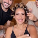 Amina Khalil Instagram - BTS from Vogue Arabia’s Ball of Arabia ! This one goes out to the Dubai glam squad the AMAZING work of @hindash who is an extraordinary artist with such a humble heart and im so lucky to have had this chance and become friends and the loveliest @maggiesemaan who gets it just right ✨ @voguearabia #gottalovetheprep