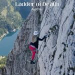 Kinsey Wolanski Instagram - Day 1 of 30 days of the wildest adventures around the world you need to add to your bucketlist ❤️❤️ 
Day 1 is the ladder of death in Austria! The most adrenaline I’ve felt in a long time 😅 

#travel #adrenaline #bucketlist #adventure #climbing