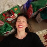 Milla Jovovich Instagram - Happy Holidays from our family to you all! We’re so lucky to be taking a winter break so the cast and crew of my new film IN THE LOST LANDS can see their families and just rest from the crazy schedule we’ve been keeping. They have worked so hard to make our movie as amazing as possible and I can’t tell you how much i see and appreciate their hard work. We’ll finish the movie after the new year, but till then, it’s family time and just enjoying some time off to appreciate our loved ones. I send you all so much love and I truly hope this New Year brings us all closer to everything we wish and pray for. Xo m❤️❤️❤️ p.s. thank you so much @loratelier for my gorgeous gold chain necklace!! It’s what I really wanted for my vanity on Christmas😂🙏