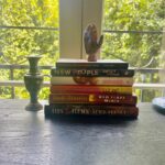 Tessa Thompson Instagram - *highly suggested winter reading* [a selection] 
What are you reading ? 

as pictured:
1. The Secret Lives Of Church Ladies - Deesha Philyaw
2. New People ~ Danzy Senna 
3. Acts Of Service ~ Lillian Fishman
4. LUSTER ~ Raven Leilani 
5. Who Fears Death ~ Nnedi Okorafor
6. His & Hers ~ Alice Feeney
7. All About Love ~ bell hooks 
8. Notes of A Native Son ~ James Baldwin
9. Heads of The Colored People ~ Nafissa Thompson Spires 
10. Why Fish Don’t Exist ~ Lulu Miller 
11. As She Climbed Across The Table ~ Jonathon Lethem
12. The Black Woman ~  Various