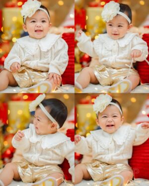 Jennylyn Mercado Instagram - Our Christmas gift came unwrapped this year ♥️ 
Happy 8th Month Love! 
 @niceprintphoto 
Thank you Ninang @charissetinionp 🎄 Merry Christmas! #dylanjaydeho