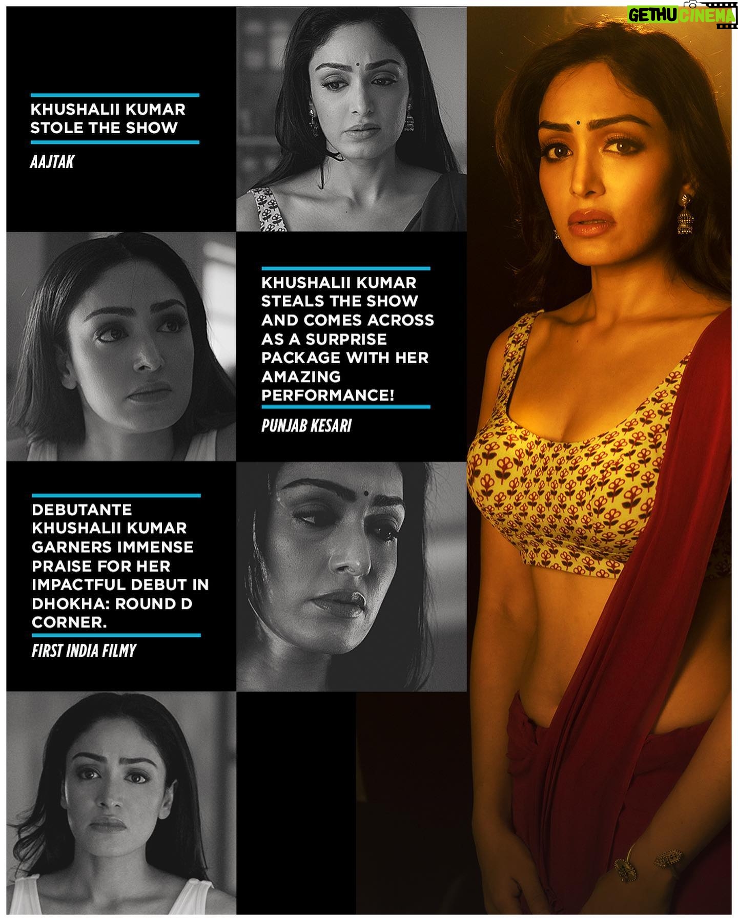 Khushali Kumar Instagram - ‘Cant believe it’s passing by’ -an year of joy for me personally with all the love that showered upon me. Heartfelt gratitude for and to all who wished well and wrote so graciously.
#Gratitude #Goodbye2022 #DhokhaRoundDCorner