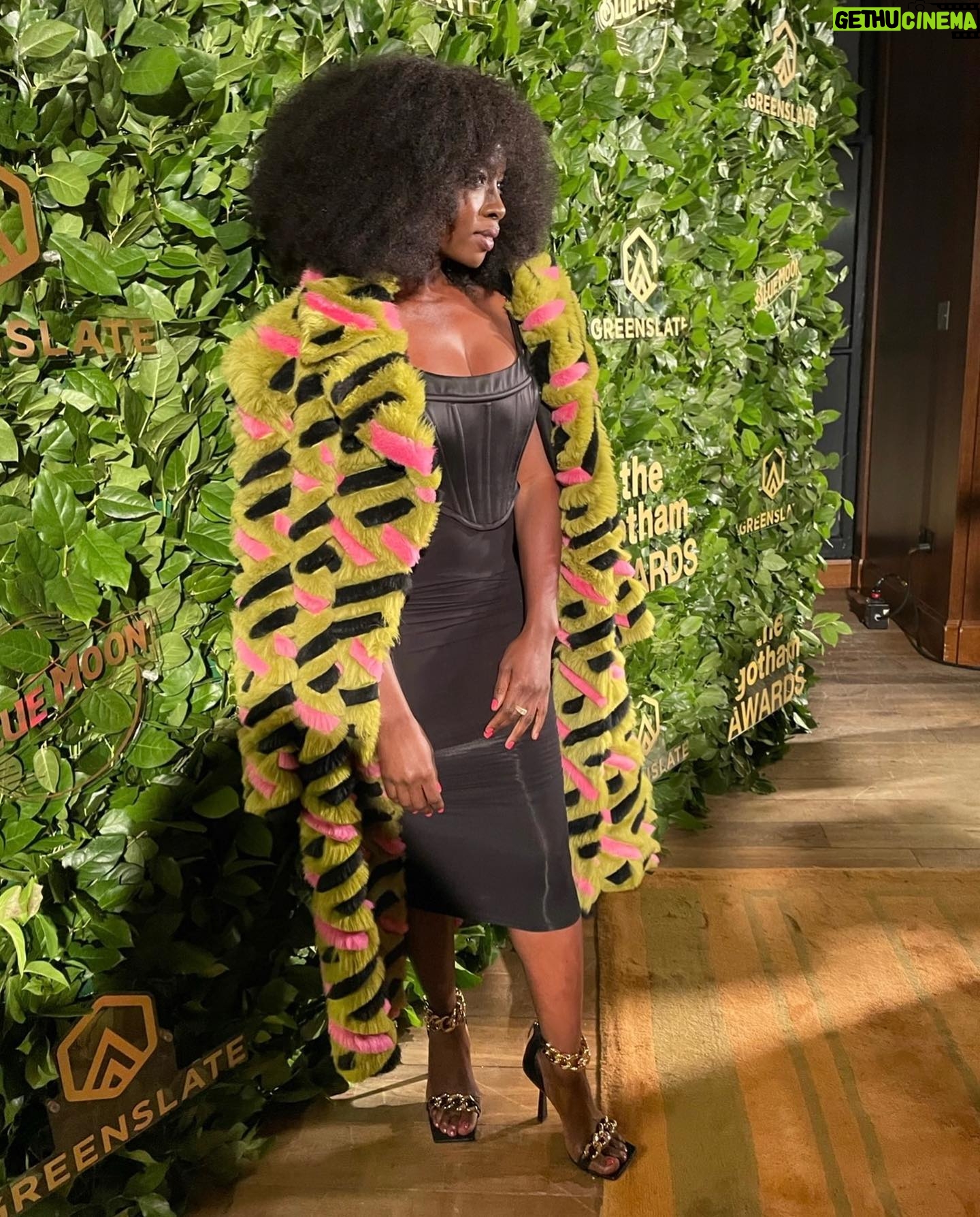 Danai Gurira Instagram - Giving love to some of my favorite recent looks throughout #WakandaForever press in December. 🖤
