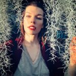 Milla Jovovich Instagram - Never thought a trip to the botanical gardens would make the kids so peaceful and introspective. We all wandered through the humid environment and the little ones would sit so still waiting for the fairies to come out of hiding. The girls watched the reflections of the plants and leaves in the pools of water, speaking in whispers. I took the opportunity to snap some beautiful, poignant pictures that I knew captured the mood we all felt. Some places have magic. You can feel them. Kids feel them even stronger and react in unexpected ways. My own who are usually chatterboxes just perched in out of the way places and let the garden speak to them in its warm, languorous, embracing way. And it all felt exactly as it should. And it all felt just right.  Xo m❤️