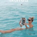 Kinsey Wolanski Instagram – Bucketlist adventure series is back on! 

#5 is floating in the Dead Sea in Jordan 🇯🇴 

#bucketlist #bucketlistadventures #travel #deadsea #jordan