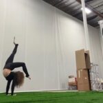 Sofie Dossi Instagram – Throwing knives with my feet today 🥰🔪