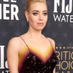 Aubrey Plaza Instagram - Thank you @louisvuitton for this gorgeous dress and to my team that I love so much. #criticschoiceawards #emilythecriminal