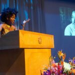 Amanda Gorman Instagram - A few years ago I had the privilege of speaking at the 35th Annual Celebration of Rev. Dr. Martin Luther King, Jr hosted by the MLK Jr Westside Coalition. It was a great event with great people, and at 19 never did I imagine that a few years later I’d be reciting a poem for my country at a presidential inauguration while staring out at the same monument from which King spoke at the March on Washington. For this reason I was so touched to write the Foreword for a new edition of King’s “I Have a Dream” speech with @harpercollins . I firmly believe the echo of Dr. King’s work will always reverberate loud and clear. What’s more, one day, it won’t be just an echo, but an existence—not just a dream fiercely ringing, but a dream finally realized.💛🙏🏿Happy MLK day everyone!