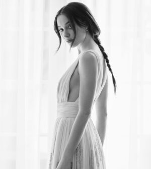 Phoebe Dynevor Instagram - A wonderful afternoon wearing @louisvuitton at the @criticschoice awards. B&W photos taken by the ever so wonderful @gregwilliamsphotography ❤️