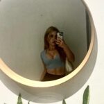 Ella Anderson Instagram - collateral mirror selfie whilst trying to photograph the studio’s plants