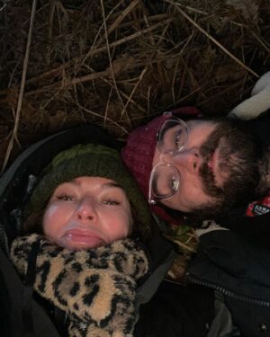 Lena Headey Instagram - Fkin cold. Happy as Fuck @jackmcmorran 🥰