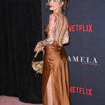 Paris Jackson Instagram - @netflix 
dress @ser.o.ya @fwrd
shoes @stuartweitzman
jewelry @jacquieaiche @dior @bulgari @cartier
jacket @laurenceandchico
bag @dior
styling @daniandemmastyle 
@brandonthomaslee 
makeup @paulyblanch 
@ninezeroone @nikkilee901 @riawna
