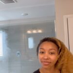 Zonnique Pullins Instagram – I just love an effortless slay. That’s why a quick slick, braided ponytail is my easy go to. @mielleorganics NEW Rice Water with Aloe Vera Braid Set Foam keeps my braid neat and sleek, just how I like it!💕