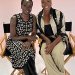 Danai Gurira Instagram - So excited to finally present this conversation with Olympic gold medalist, Simone Manuel @swimone, in support of #LoveOurGirls. Simone is truly the definition of what we at Love Our Girls call “A Girl We Love,” and I want to thank her for taking the time to sit down with me to discuss her journey as a Black woman in the field of competitive swimming. The work she is doing to increase water safety awareness and skills is utterly inspiring and truly saving young lives. I also loved diving into the importance of the portrayal of people of color navigating water in @blackpanther: #WakandaForever. Please check out our full discussion and share with others if your experiences with water are similar to the swim stories we speak to. 

(Part 1 - watch part 2 on my reels)