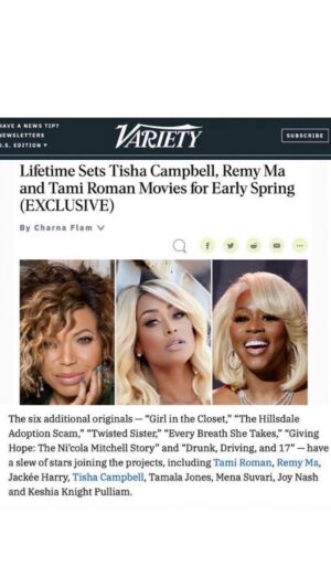Tami Roman Instagram - This the one! Thank you @directorcourtney @lifetimetv @swirlfilmsig for blessing me with the opportunity to play such a complex, layered & dare I say it…deranged character. I’m excited for you guys to see “MIA” on Girl In The Closet coming to @lifetimetv 💛
#NickRoses