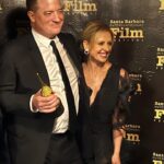 Sarah Michelle Gellar Instagram - I had the greatest privilege to give my dear friend #brendanfraser his @officialsbiff American Riviera Award. If it was up to me, he would win all the awards.