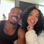 Tessa Thompson Instagram - Here’s to almost a decade of making this face (and films) together! Congrats on a stellar opening weekend of @creedmovie, @michaelbjordan! Beyond proud of uuu. If you haven’t seen it yet… do! 👅