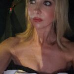 Sarah Michelle Gellar Instagram - I went to a party. I saw my friends. I danced (a lot) I forgot to take pics. So here’s me… sweaty and tired… on the drive home