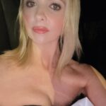 Sarah Michelle Gellar Instagram - I went to a party. I saw my friends. I danced (a lot) I forgot to take pics. So here’s me… sweaty and tired… on the drive home