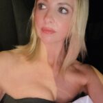 Sarah Michelle Gellar Instagram - I went to a party. I saw my friends. I danced (a lot) I forgot to take pics. So here’s me… sweaty and tired… on the drive home