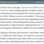 Angela Bassett Instagram - 🙏🏾♥️🙏🏾 Now this is some love right here! Thank you #laurencefishburne!