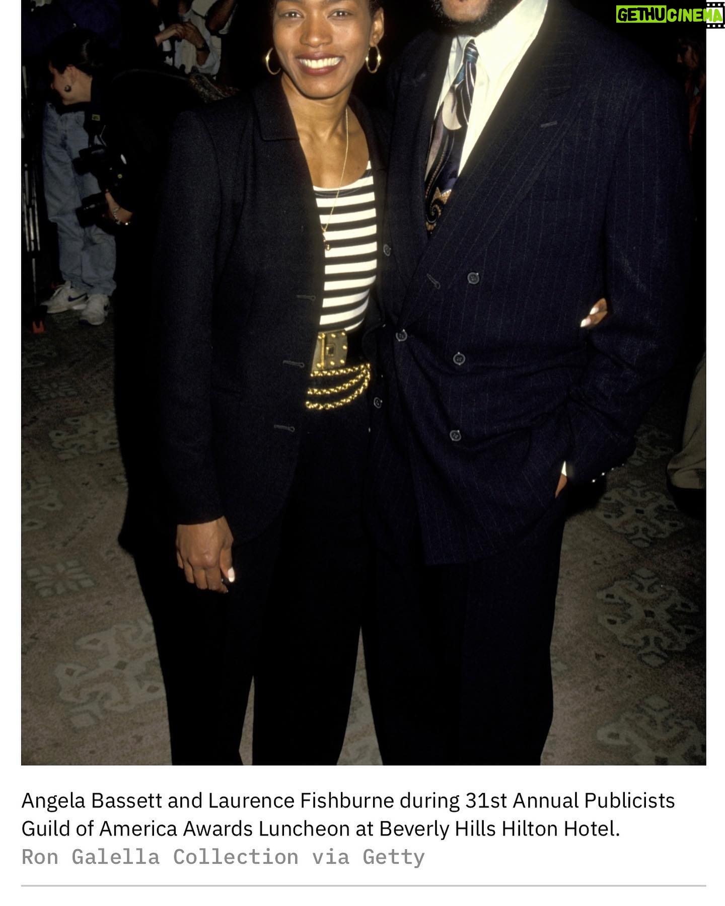 Angela Bassett Instagram - 🙏🏾♥️🙏🏾 Now this is some love right here! Thank you #laurencefishburne!