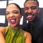 Tessa Thompson Instagram – Here’s to almost a decade of making this face (and films) together! Congrats on a stellar opening weekend of @creedmovie, @michaelbjordan! Beyond proud of uuu. If you haven’t seen it yet… do! 👅