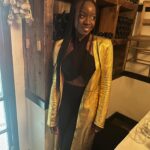 Danai Gurira Instagram - Flashback to my day of birth this year (Feb. 14th) adorned in the elegant & chic fashions that are @GabrielaHearst. Wearing her garments all day along with attending her Autumn/Winter 2023 collection show AND after party at #NYFW were glorious ways to celebrate my birthday. Thank you for having me at your show! 🖤