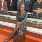 Danai Gurira Instagram - Flashback to my day of birth this year (Feb. 14th) adorned in the elegant & chic fashions that are @GabrielaHearst. Wearing her garments all day along with attending her Autumn/Winter 2023 collection show AND after party at #NYFW were glorious ways to celebrate my birthday. Thank you for having me at your show! 🖤