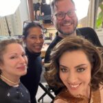 Aubrey Plaza Instagram - Best dress ever! Best date ever! Best team ever! Thank you @michaelkors for this beautiful custom dress making me feel like a 70’s movie star 🤎🤎🤎
Jewelry by @mouawad 
Styled by @highheelprncess 
Makeup by @kathyjeung 
Hair by @marktownsend1 
Color @traceycunningham1 
Nails @jolene.b.nails