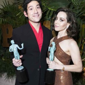 Aubrey Plaza Instagram - Best cast ever! I love these people and am so proud of this show. Thank you @sagawards 🇮🇹❤️‍🔥🙏
