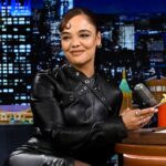 Tessa Thompson Instagram - @tessamaethompson tries eggs for the very first time! #FallonTonight