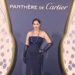Hend Sabry Instagram – A magical night , celebrating the iconic #panthèredecartier with my @cartier #tribe in #Dubai #IntoTheWild💃🏻💃🏻❤️❤️
Styled by @cedrichaddad 
@netaporter 
MUA @sohakhoury 
Hair @rafifazaa