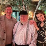 Milla Jovovich Instagram - So amazing to have dinner with @georgerrmartin last night. His stories about how long he worked and struggled with his writing for so many years was so inspiring. He told us that the first GOT book signings had literally 10 people in line😂 and once he actually saw a HUGE line outside one of his signings and thought “Wow! Finally people are reading it!” Only to realize that there was a another book signing at the same location and the crowds were there for Clifford the Big Red Dog to stamp their books with a dog paw on a smelly costume that only the youngest workers were forced to wear because the suit never got washed and poor kids didn’t have a choice😭. George’s story shows that if you love what you do, never stop working on it and persevere, you really can make your dreams come true. Though it takes (in George’s case 10’s of thousands of pages later and a hit show😅). What an unforgettable night and I’m so happy to have met this iconic, unbelievably prolific author and to have finally made his short story IN THE LOST LANDS into a film with the lovely @davebautista. And a special thank you to our wonderful co-writer @constantinwerner who brought me the script 6 years ago and the patience and hard work he put into it, as well as the trust in us that we would make his dream into a reality.❤️ #inthelostlands  #georgerrmartin #paulwsanderson #constantinwerner