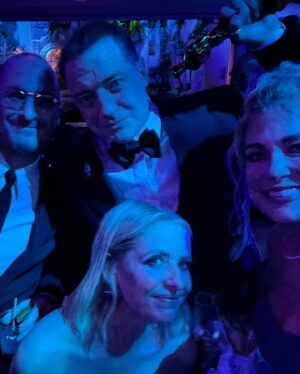 Sarah Michelle Gellar Instagram - Academy Award Winner Brendan Fraser (doesn’t get old saying that)