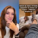 Kate Walsh Instagram – I hope she knows what she’s in for… 🤣👏😘 Addie’s back for the #GreysAnatomy 2-part event starting tonight at 9/8c on ABC & streaming on Hulu! 🩺🥼 #Duet 

(Credit: @/holam._ on TikTok)