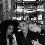 Poppy Delevingne Instagram - When @olivier_rousteing comes to London, we playyy… 🖤 @balmain p.s. thank you for such a beautiful evening. 
p.p.s. please don’t expect this white coat back ~ she grew legs in the middle of the night & ran away… 😚
#BalmainArmy #Ad