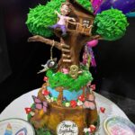 Milla Jovovich Instagram - Thank you once again to the amazing @marcrg4u for another epic cake for Dash’s bday based on her favorite books “The Magical Tree House”! And the party is a design/fashion show theme so all the kids made their own clothes on sewing machines and then got to strut there stuff on the runway at the amazing LA based fashion school @theunincorporatedlife!