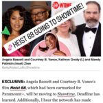 Angela Bassett Instagram - Hey Everybody you good? 
Start spreading the news! Can’t wait for everyone to see our newest creation #Heist88 starring my husband  @courtneybvance and executive produced by both of us! 🥰