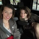 Milla Jovovich Instagram - Date night with my love @everanderson🥰 It’s so fun having a teen to have (an early) girls night out with!🥳
