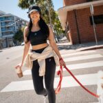 Valkyrae Instagram – Post-workout in this cute Sweat Seamless set ☕️😌☀️ #GymsharkWomen