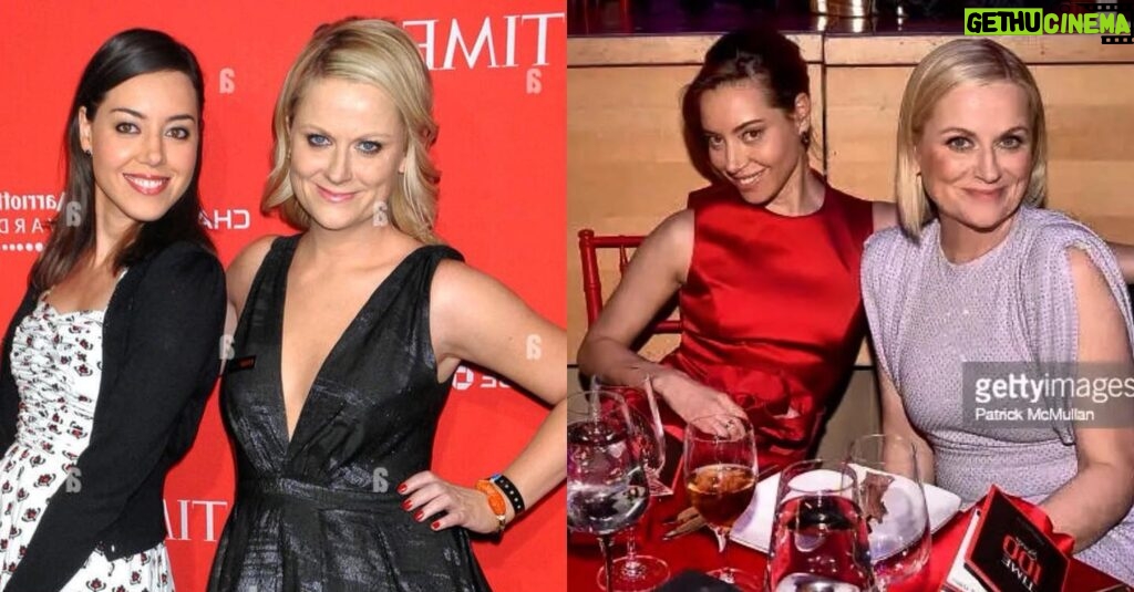 Aubrey Plaza Instagram - In 2011 Amy Poehler was on the @time 100 list and took little me to the gala as her date… eleven years later I somehow made it on the list and we went together again last night 🥹 Life is wild. Aging is beautiful. Thank you @time ❤️❤️❤️