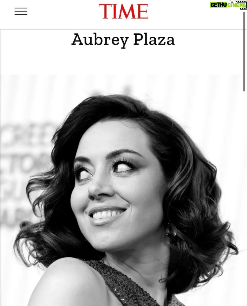 Aubrey Plaza Instagram - Thank you @time for including me on your list and throwing a great party. It was so fun to meet such talented and inspiring people…. and thank you to my team ❤️

styling @highheelprncess 
makeup @rebeccarestrepo 
hair @rheannewhite 
nails @pattieyankee 
dress @carolinaherrera 
@time article by #amypoehler