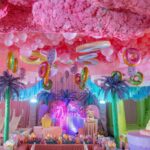 Jennylyn Mercado Instagram – Do you have a sweet tooth? 🍬Then you’re in for a treat. From a blank canvas, @whitespacemnl transformed into a #canDYLANd dream for @mercadojenny and @dennistrillo’s daughter Dylan’s first birthday! 🍭

Yummy gummy bears, pastel palm trees, and life-size candies all around. At this party, desserts came first! All for our sweet little Dylan! 🥰 

Full planning and Coordination:@vpeventsco @niceynice_ 
Event Designer: @gideonhermosa @houseofhermosaph 
Catering: @juancarlocaterer
Lights & Sounds: @ignite.pro
Staging: @4thwall.group
Photo & Video: @niceprintphoto
Dessert Bar: @audreyspastries
Cake: @honeyglazecakes
Giveaway Kids: @insta_mug
Giveaway Adults: @kleankanteen_ph 
Care Kit: @nina.leatherph
Photo booth: @poseandprint
Performer: @geraldine.a.uy
Food Carts:
@crepeglazik
@sweettooth.mgs
@festivesbyclustercones
@pufflesph
donutsonthego
@hotlinksph
@frose.cocktails
@pastapoloph
Play Area:
@cityjumpnslide
@thenestplayandpartypad
@pastelplay.ph
@printdivas
Uv Purifiers sponsored by @allerplasma
Crewmeal by @thepurplewok
Genset: Mc Lights Resources

Detail pictures by: @adrianardiente 

#CaliforniaDreams #KidsParty
