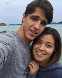 Gina Rodriguez Instagram - I feel our memories in the fabric of my hair. Every goosebump on my skin another time you have made my heart skip a beat. You gave  me a son and as he sleeps on my lap I see your love all over his spirit. Here are 10 pics of us because I can’t stop scrolling through my favorites album. This man, this love, how did I get so lucky? @joe_locicero