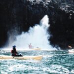 Bonnie Wright Instagram - A higlight while shooting our @gogently.earth TV show was visiting Santa Cruz an island in The Channel Islands. We kayaked up to a blowhole and got soaked. I love the ocean! Before we went to the islands we met with Julie Tumamait-Stensile a Chumash elder and spoke to her about her ancestors that once lived on Santa Cruz. Highly recommend visiting these beautiful islands @visitcalifornia #visitcalifornia