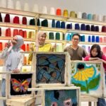 Erra Fazira Instagram – Weekend activity with the same suspects 😁
.
Kami buat carpet pulookkkk 😅 
Standing for almost 4 hours.. sakit tangan, sakit pinggang.. but it worth it!! 😍 .
.
Nasib baik tak dgr kepoyooan  @hhud  buat size L laling @tashaharis .. Kalau tak.. i campak dah pistol tu 🤪🤣🤣